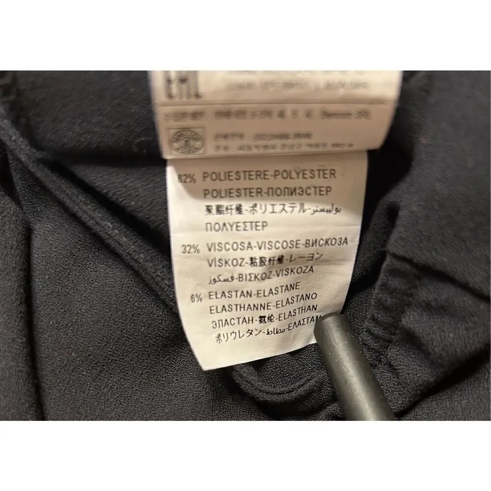 Stile Benetton Womens Knee Length Dress Black Size Large - Picture 5 of 7